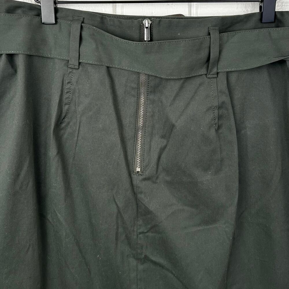 NWT Banana Republic Utility Skirt Green Belted Mini Pocket Womens 10 Tall - Picture 6 of 8